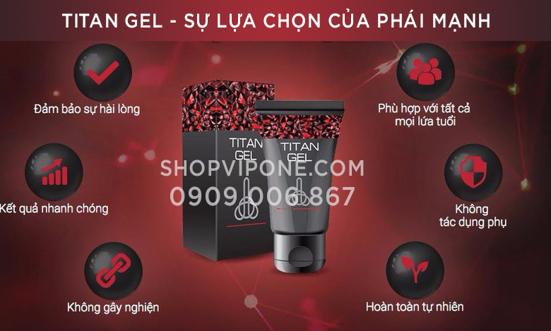 công dụng của gel titan nga