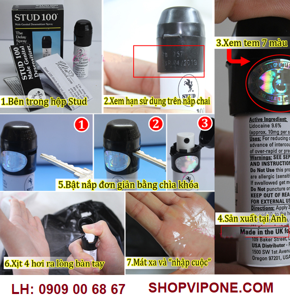 cách sử dụng thuốc xịt stud 100