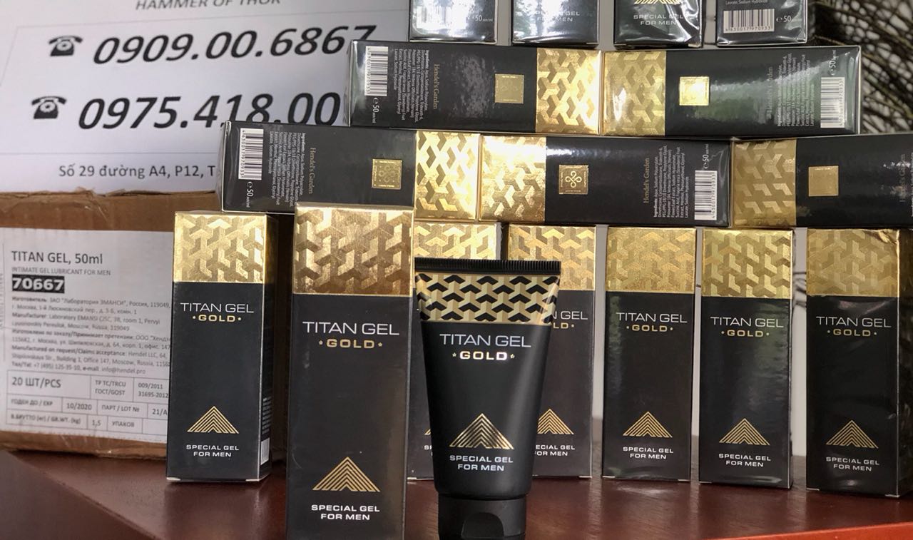 GEL TITAN GOLD NGA CHÍNH HÃNG