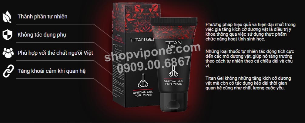 tác dụng gel titan nga