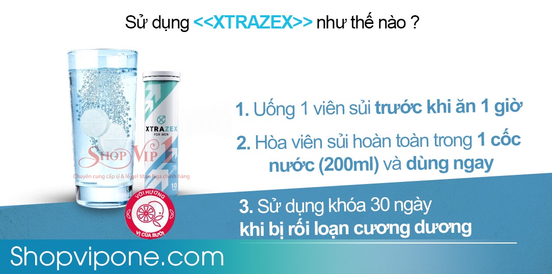 Công dụng của viên sủi Xtrazex