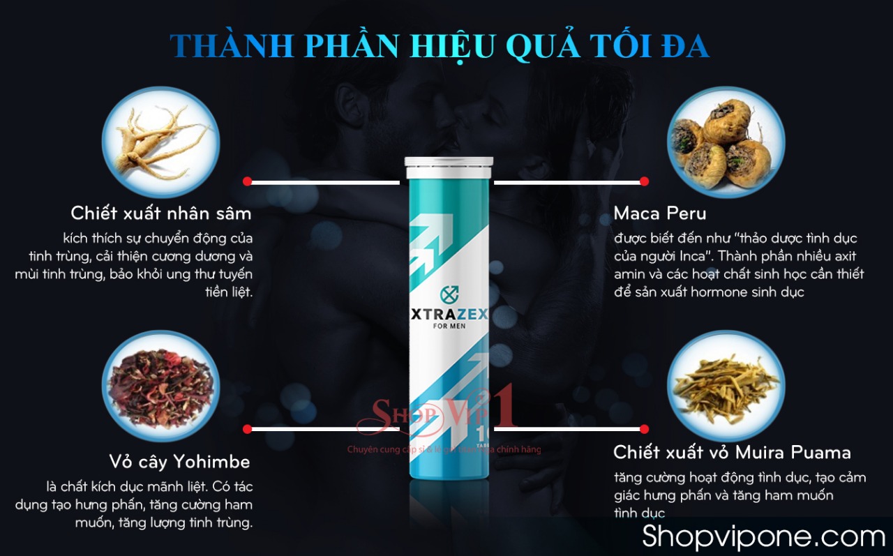  NHỮNG THÀNH PHẦN CHÍNH CÓ TRONG VIÊN SỦI XTRAZEX