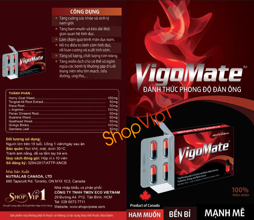 HƯỚNG DẪN SỬ DỤNG VIÊN VIGOMATE