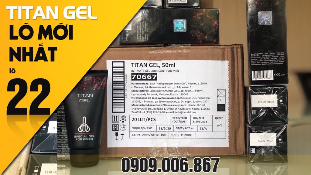 GIÁ GEL TITAN LÔ 22