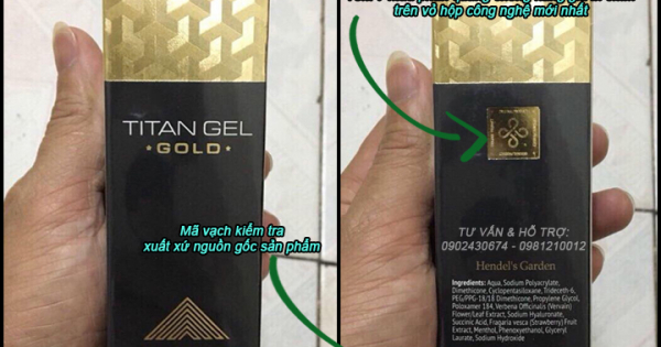 GEL TITAN GOLD CHÍNH HÃNG