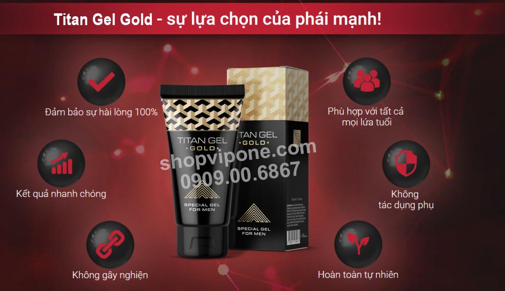 TITAN GEL GOLD LÔ 2 MỚI CHÍNH HÃNG