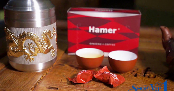 Kẹo sâm Hamer Ginseng Coffee Chính Hãng Mỹ
