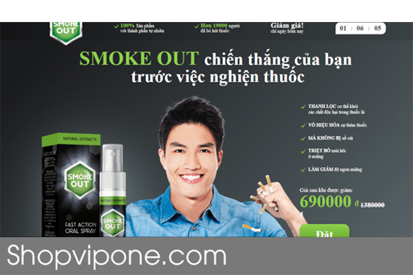 Chai Xịt Smoke Out Cai Thuốc Lá