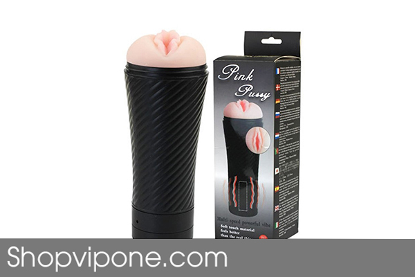 Âm đạo giả Baile Pink Pussy đèn pin rung đa cấp độ